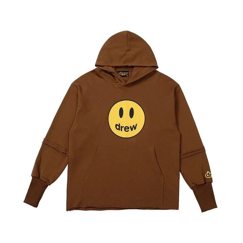 Drew-Brown-Hoodie-Vintage-Paneled-Sleeves.jpeg.webp Drew Hoodie Brown Vintage Paneled Sleeves - Image 1