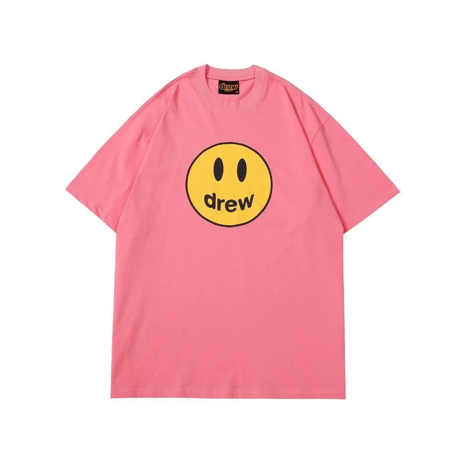 Drew-House-Hot-Pink-Tee.jpeg.webp Drew House Hot Pink Tee - Image 1