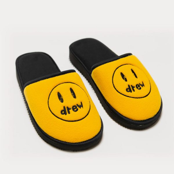 Drew House Painted Mascot Platform Golden Yellow Slip Ons