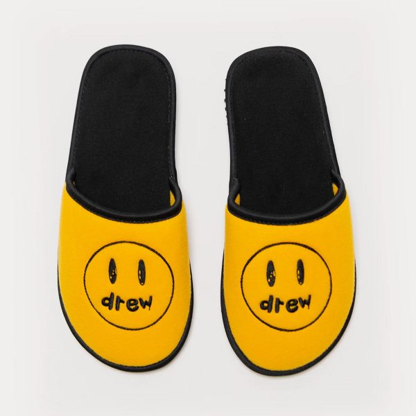 Drew House Painted Mascot Platform Golden Yellow Slip Ons