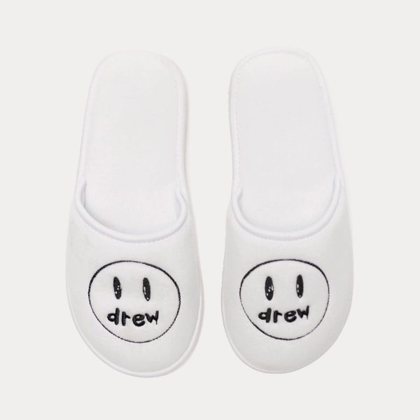 Drew House Painted Mascot Platform White Slip Ons