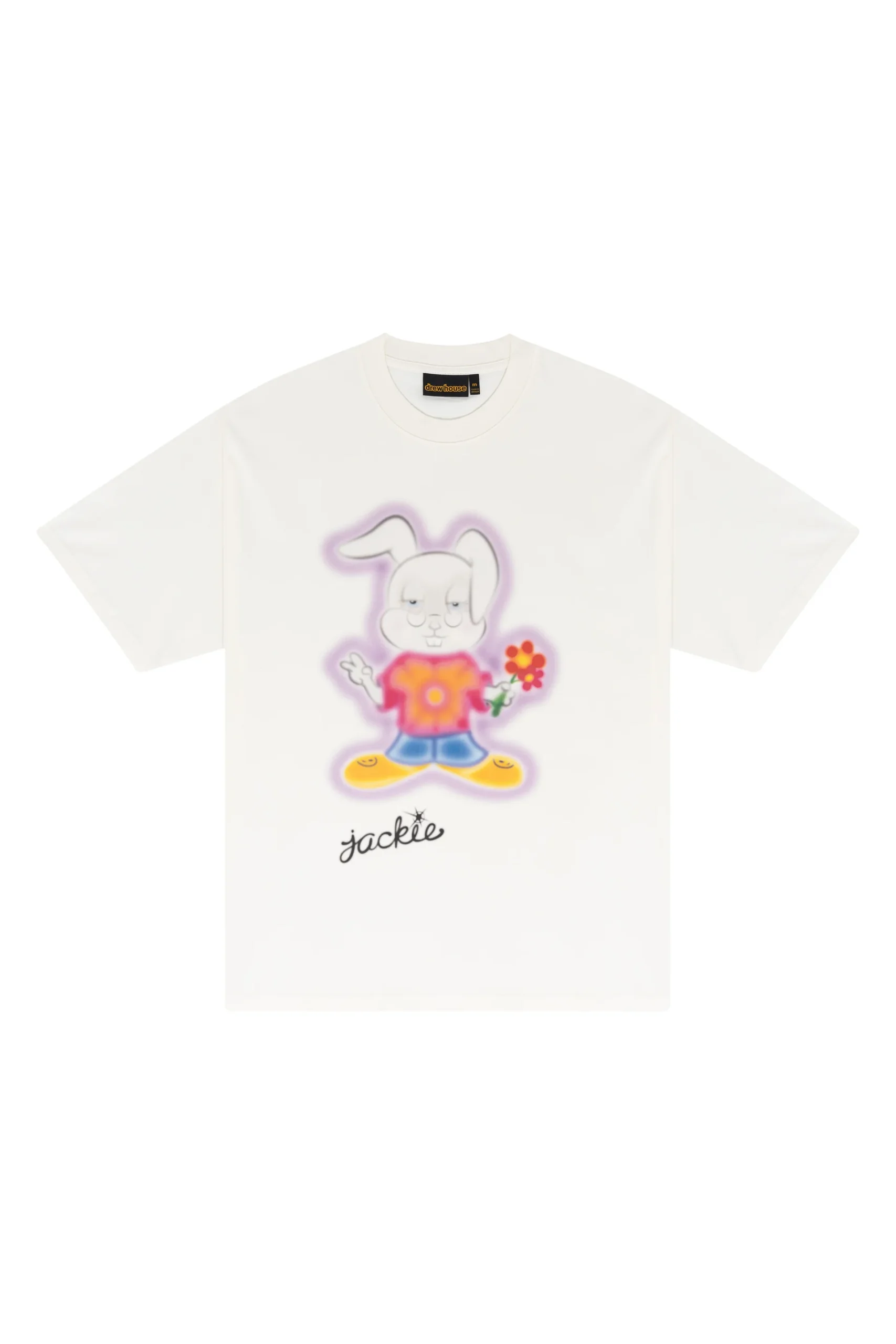 peacelove_jackiesstee-offwhite-scaled-1.webp Drew House Peace Love & Jackie ss Tee Off White - Image 1